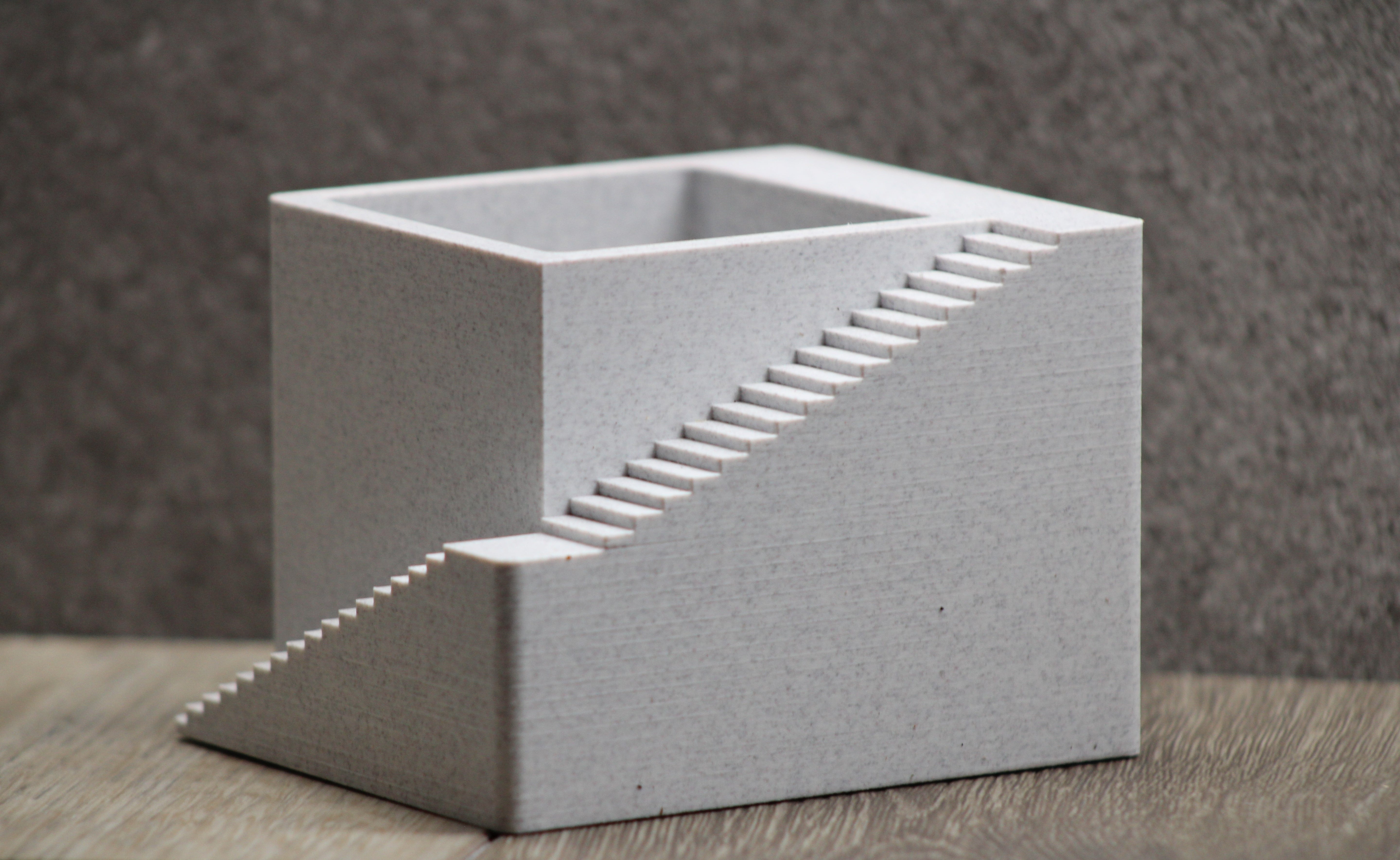 Marble Starcase Flower Pot 3D-printed succulent planter