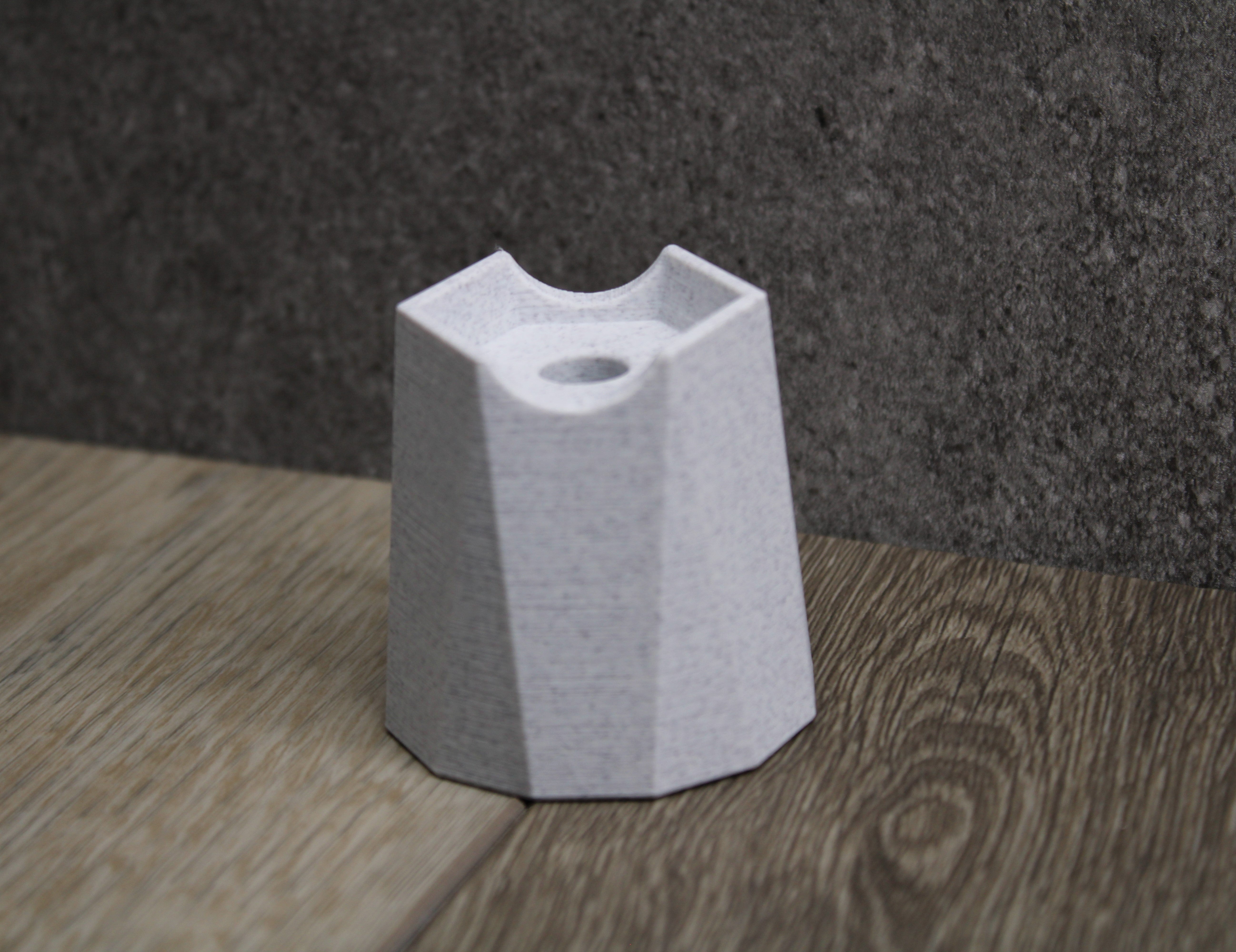 Minimalist geometric holder for Apple Pencil