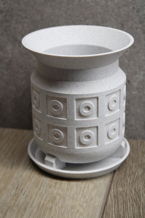 Marble PLA Ancient Flower Pot with drainage holes