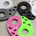 3D-printed keyring fidget spinner on keys