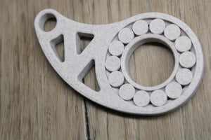 Keychain fidget spinner ready to spin