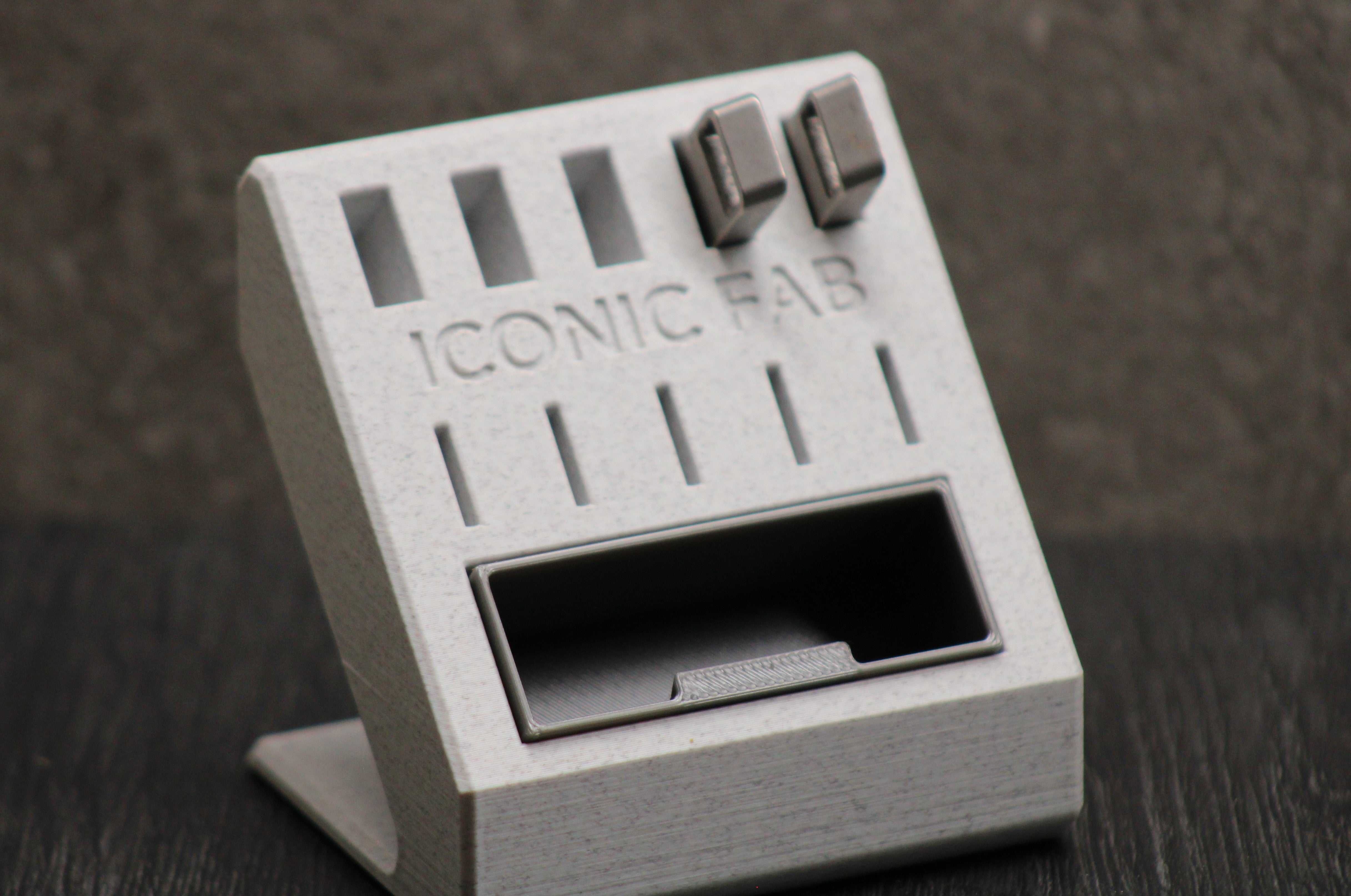 Modern USB & Micro SD Card Holder