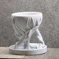 Tree Stump Flower Pot
