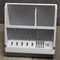 Marble PLA desktop organizer with USB/SD slots